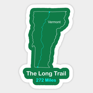 The Long Trail Route Map Sticker